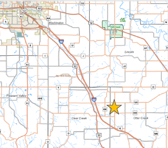 CTH K Bridge Map