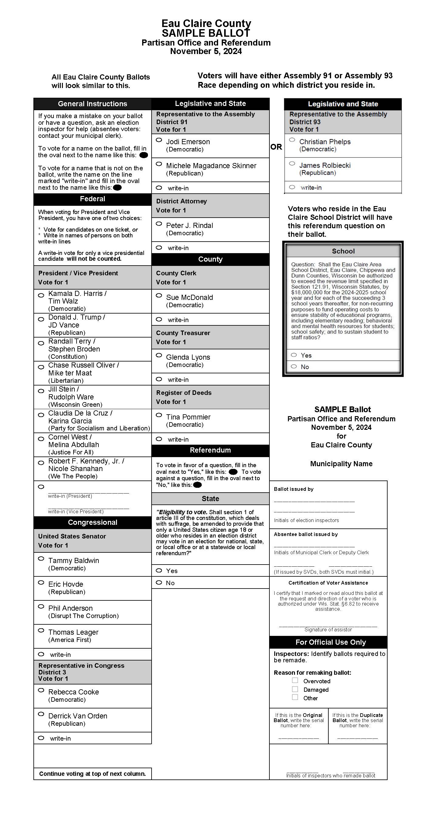 ballotSAMPLE11052024 for LT